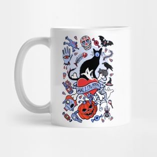 Happy Halloween (blue) Mug